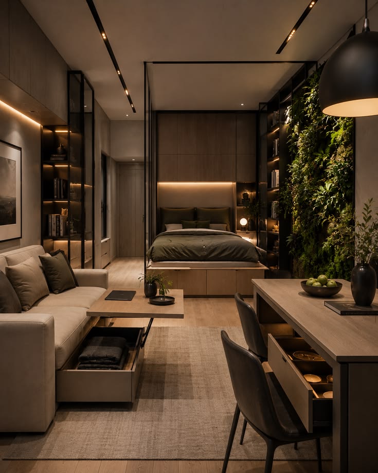 Modern Studio Apartment Interior